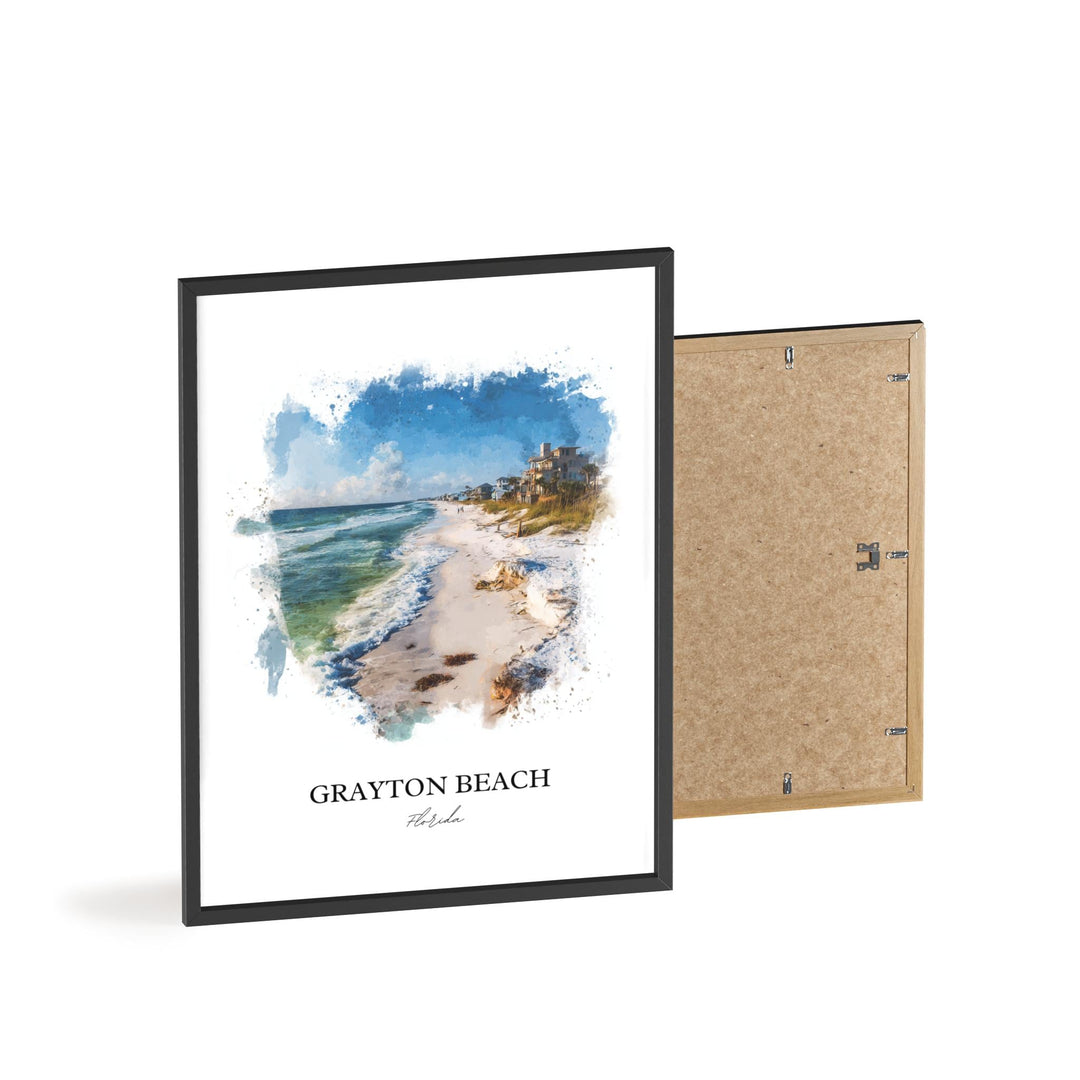Grayton Beach, Florida – Watercolor Art Print