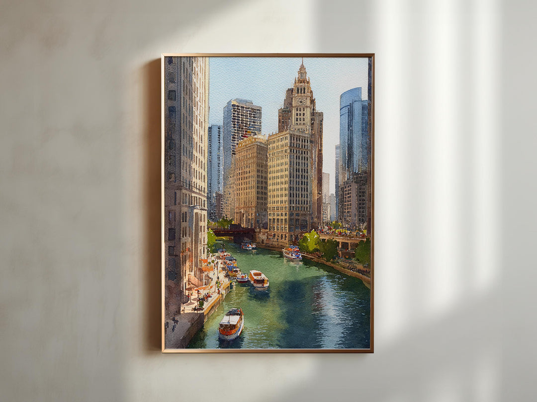 Chicago, USA – Watercolor Art Print