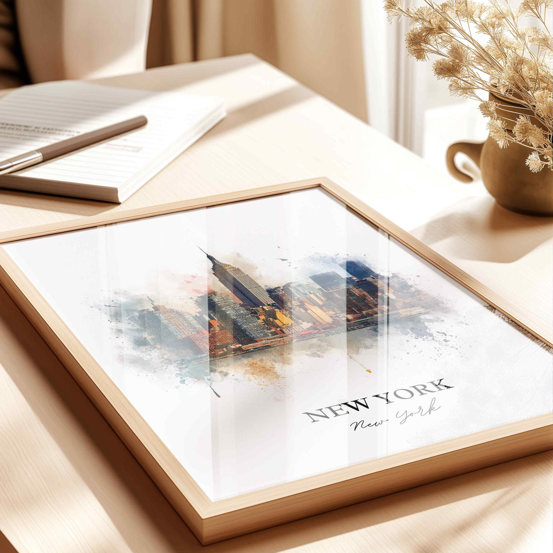 New York City, New York – Watercolor Art Print