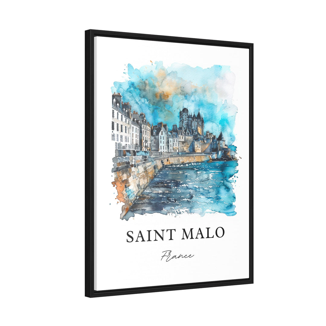 Saint-Malo France Wall Art, Saint Malo Print, Brittany France Watercolor, Saint Malo Gift,