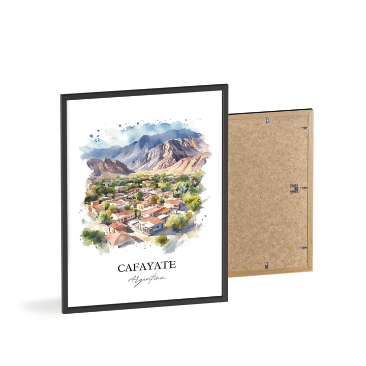 Cafayate Wall Art, Salta Print, Argentina Watercolor Art, Cafayate Argentina Gift, Travel Print, Travel Poster, Housewarming Gift