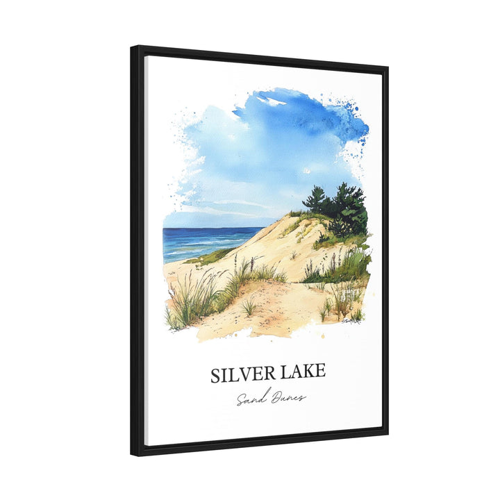 Silver Lake Sand Dunes Wall Art, Mears MI Print, Michigan Watercolor Art, Mears MI Gift, Travel Print, Travel Poster, Housewarming Gift