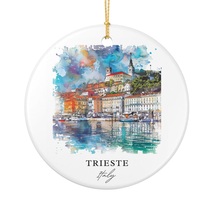 Trieste Italy Ornament: Unique Trieste Souvenir, Trieste Italy Xmas Decor, and Authentic Italy Gift