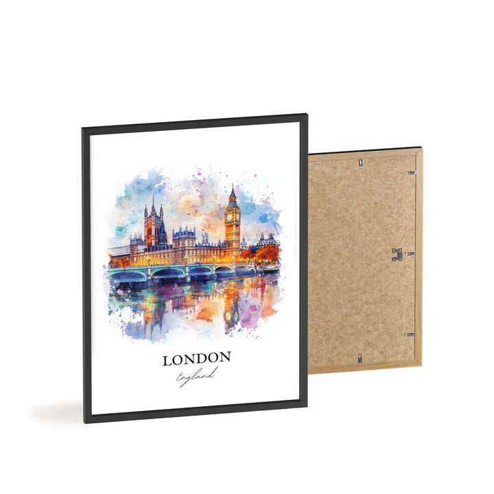 London England Wall Art, Big Ben Print, London Watercolor Art, London England Gift, Travel Print, Travel Poster, Housewarming Gift