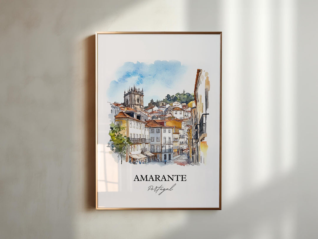 Amarante, Portugal – Watercolor Art Print