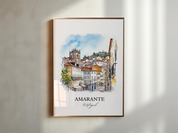 Amarante, Portugal – Watercolor Art Print