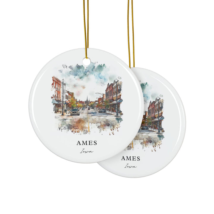 Ames, Iowa Christmas Ornament