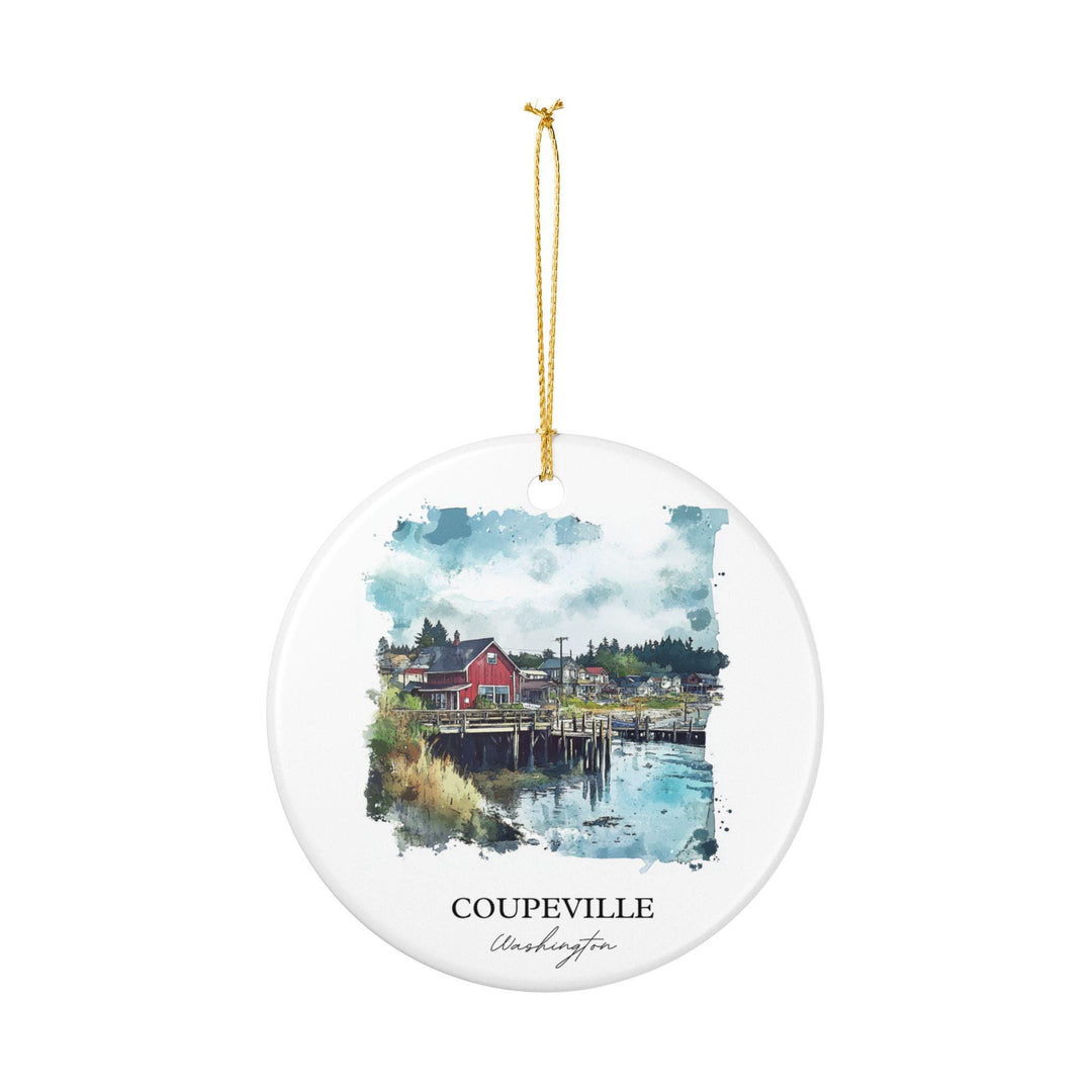 Coupeville WA Ornament: Unique Coupeville Souvenir, Coupeville WA Xmas Decor, and Authentic Washington Gift