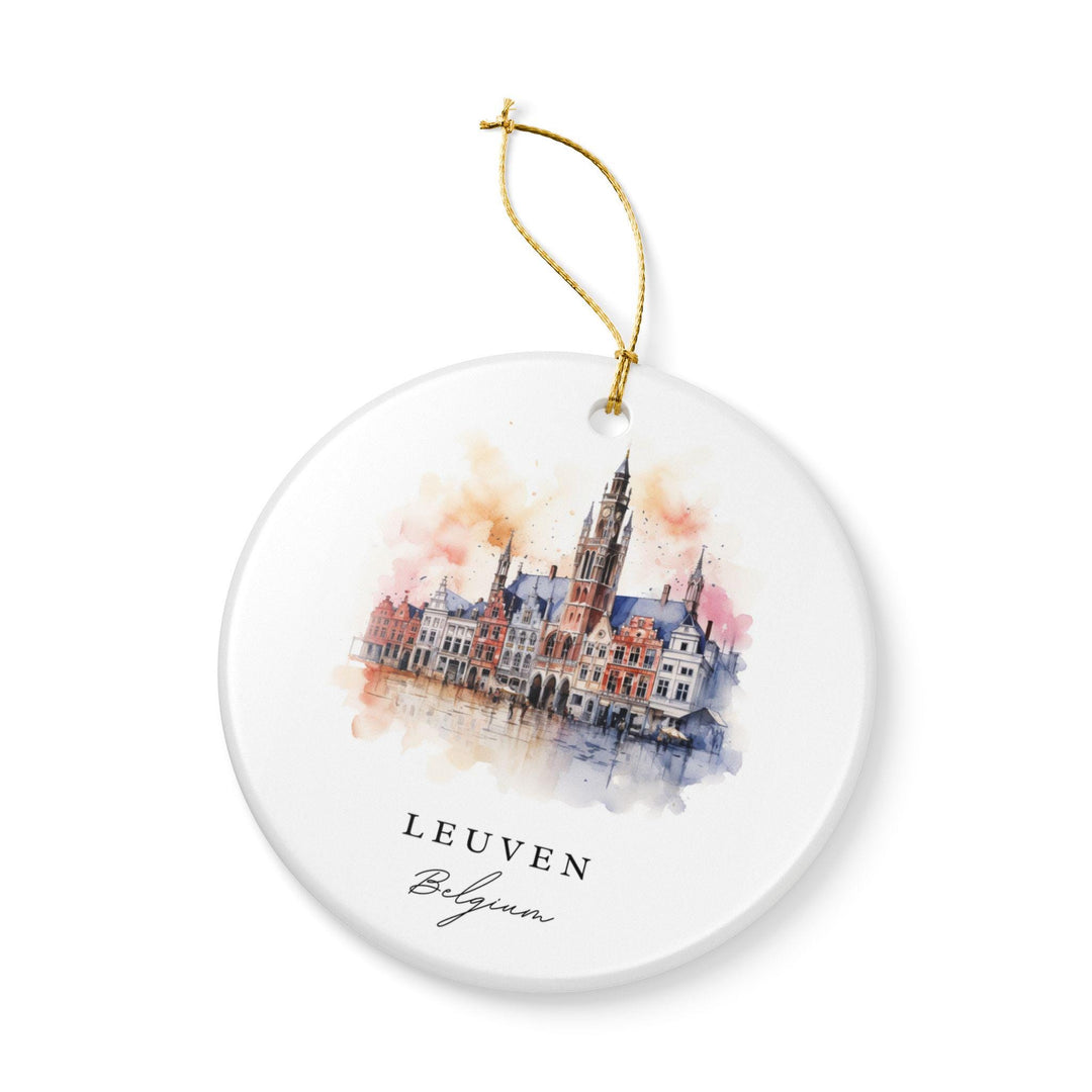 Leuven Belgium Ornament: Unique Leuven Souvenir, Leuven Belgium Xmas Decor, and Authentic Belgium Gift