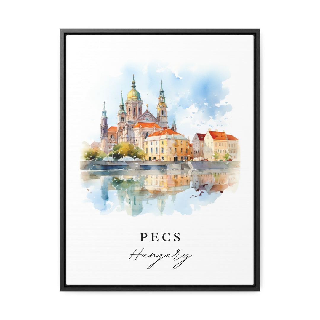 Pecs Hungary wall art - Hungary, Pecs poster, Pecs Wedding gift, Hungarian Birthday present, Custom Text, Personalized Gift