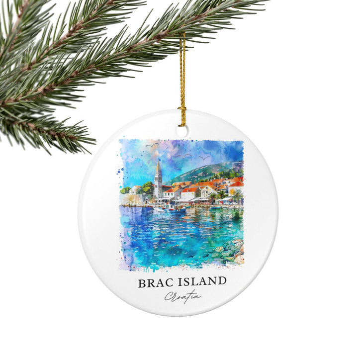 Brac Island Ornament: Unique Brac Island Souvenir, Croatia Xmas Decor, and Authentic Brac Island Croatia Gift