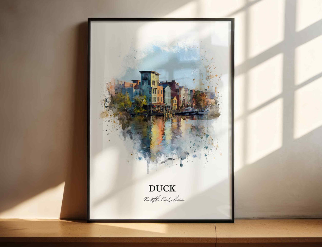 Duck, North Carolina – Watercolor Art Print