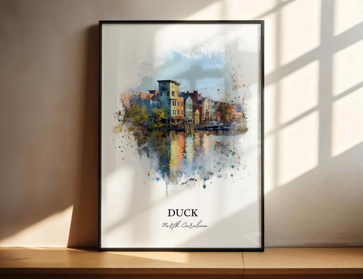 Duck, North Carolina – Watercolor Art Print
