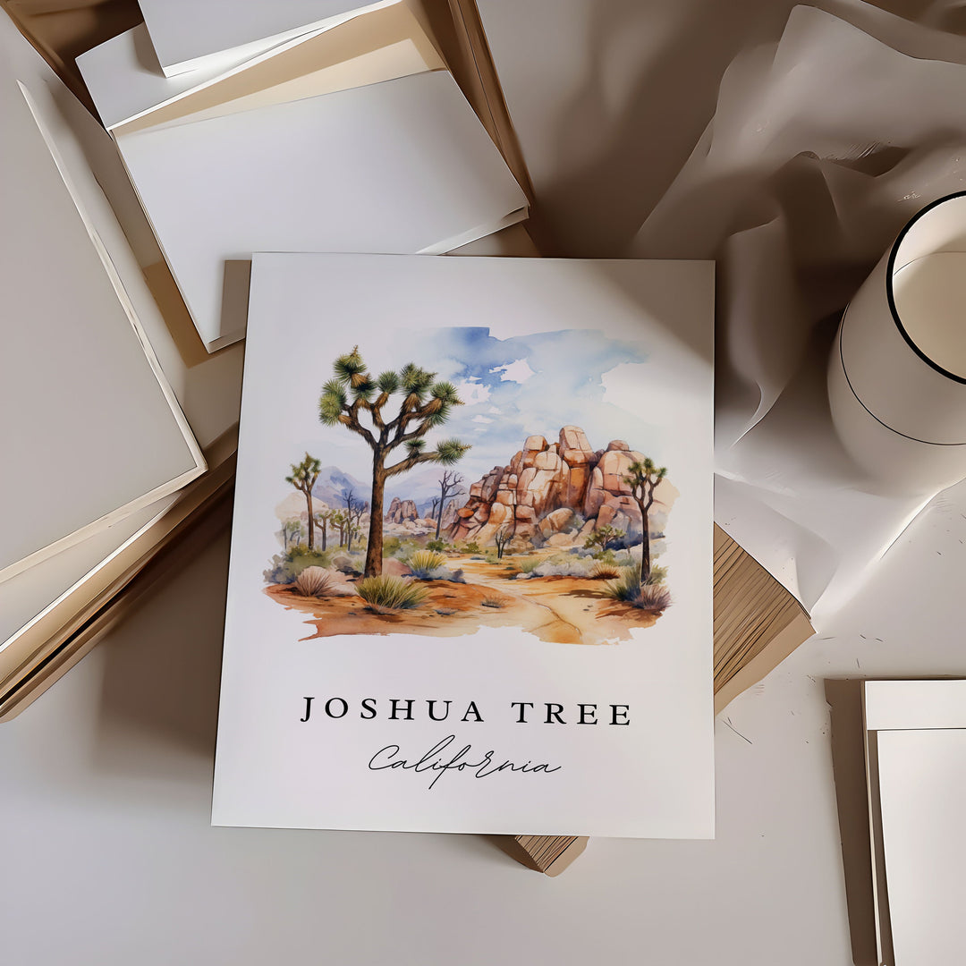 Joshua Tree CA wall art - California, Joshua Tree poster print, Joshua Tree Park gift, Birthday present, Custom Text, Perfect Gift