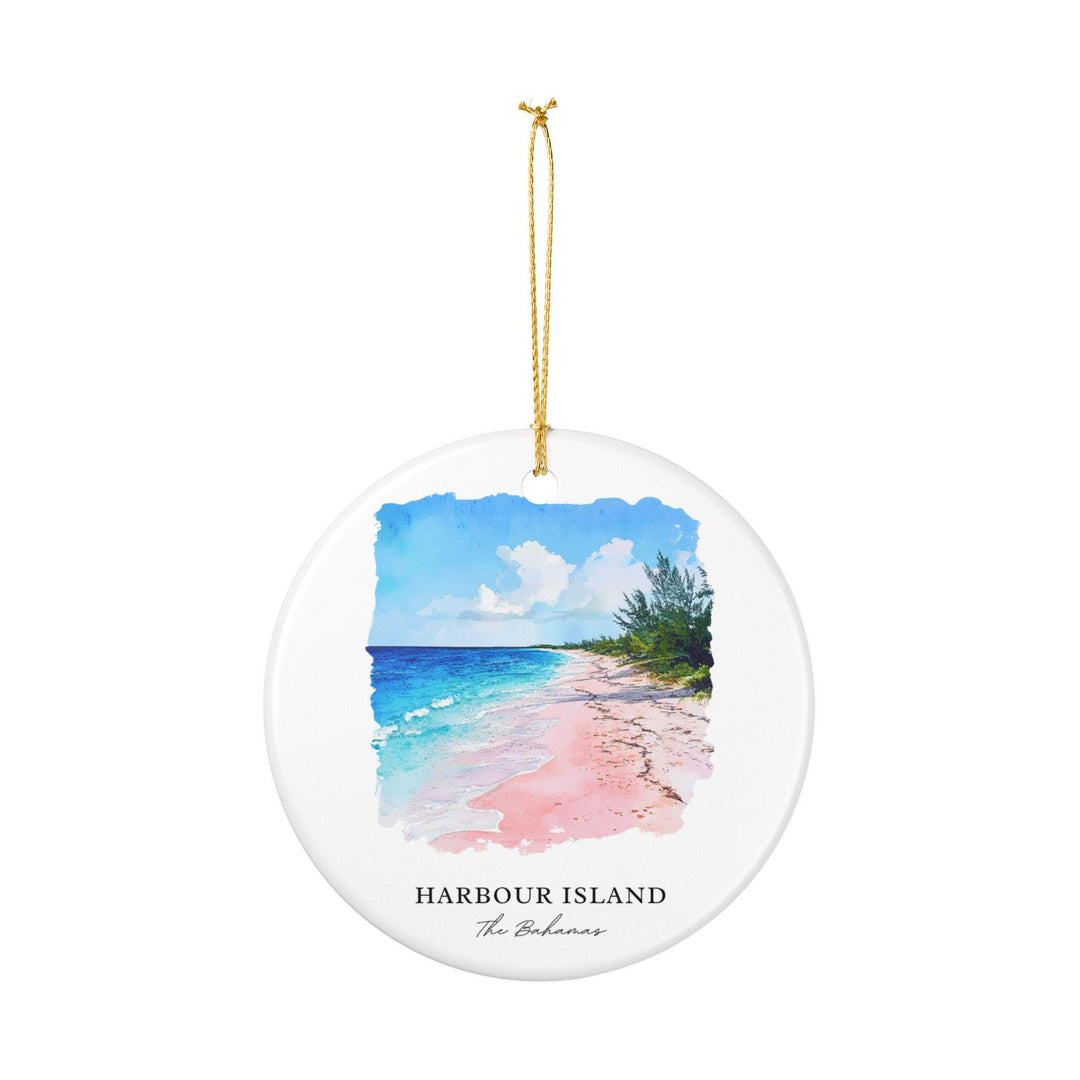 Harbour Island Ornament: Unique Bahamas Souvenir, Harbour Island Xmas Decor, and Authentic Harbour Island Gift