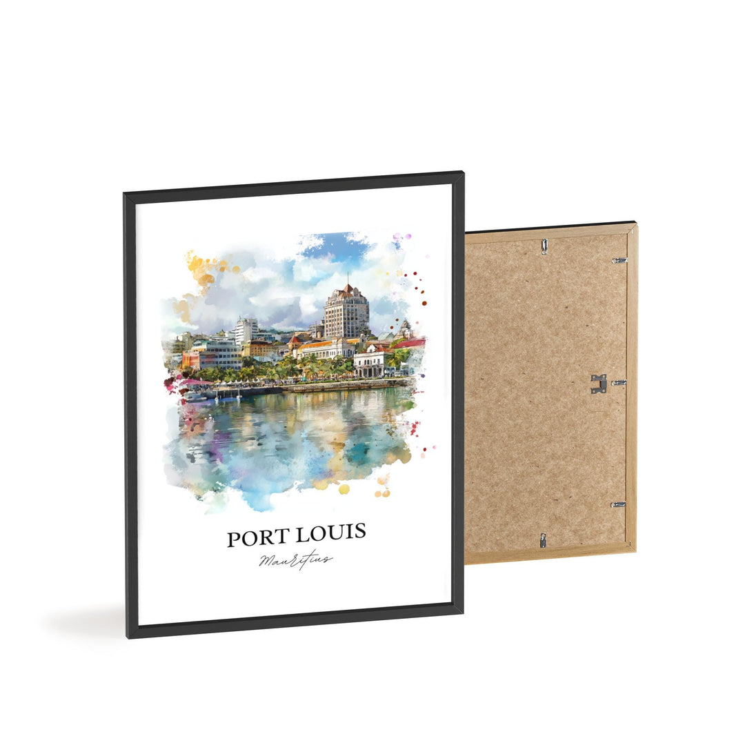 Port Louis, Mauritius – Watercolor Art Print