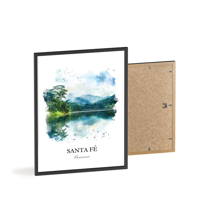 Santa Fé Panama Wall Art, Veraguas Print, Panama Watercolor Art, Santa Fé Panama Gift, Travel Print, Travel Poster, Housewarming Gift