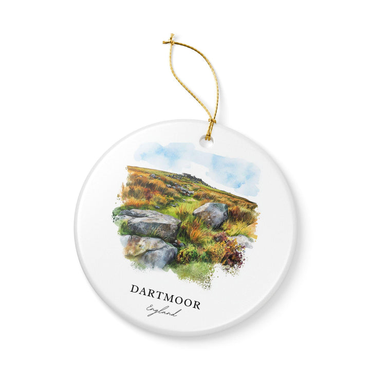 Dartmoor, England Ornament: Unique Dartmoor Souvenir, Dartmoor Xmas Decor, and Authentic Dartmoor England Gift