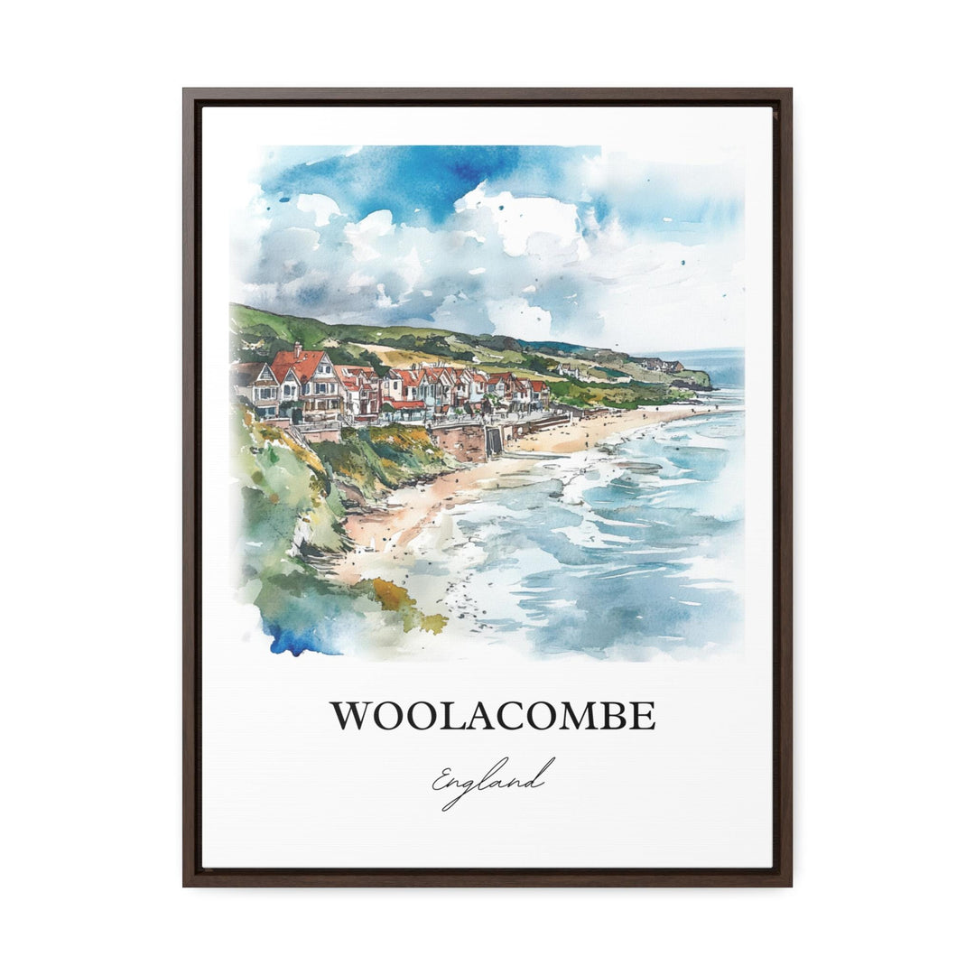 Woolacombe, England – Watercolor Art Print