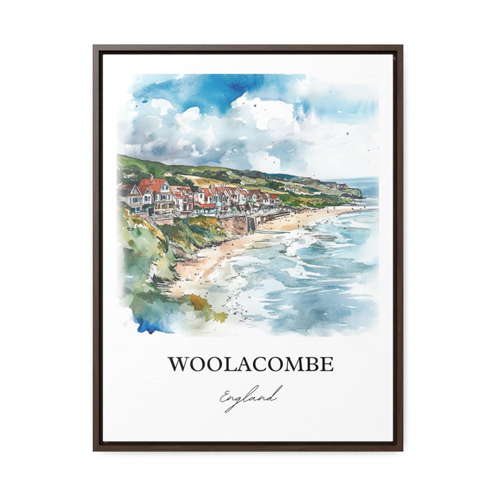 Woolacombe, England – Watercolor Art Print