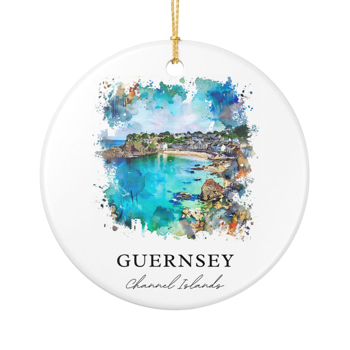 Guernsey Ornament: Unique Channel Islands Souvenir, Channel Islands Xmas Decor, and Authentic Channel Islands Gift