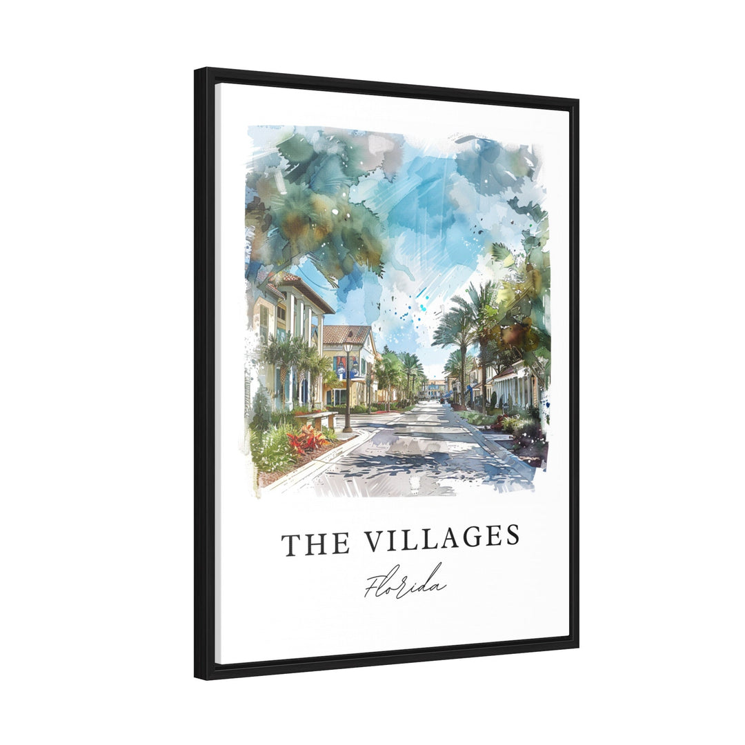 The Villages Art Print, Florida Print, The Villages Wall Art, Villages FL Gift, Travel Print, Travel Poster, Travel Gift, Housewarming Gift