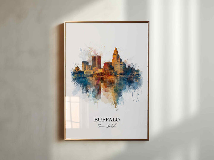 Buffalo, New York – Watercolor Art Print