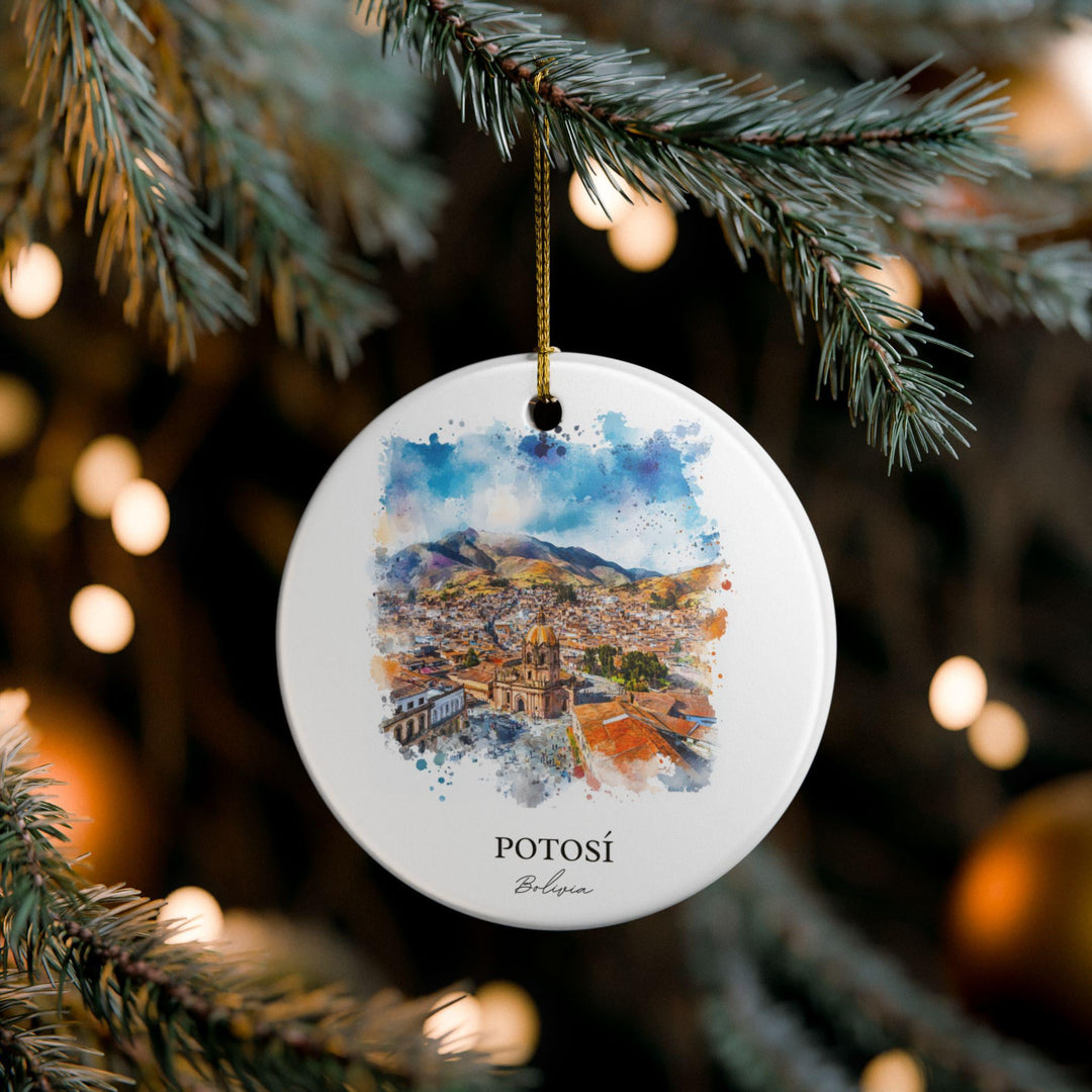 Potosí Ornament: Unique Potosí Bolivia Souvenir, Bolivia Xmas Decor, and Authentic Potosí Bolivia Gift