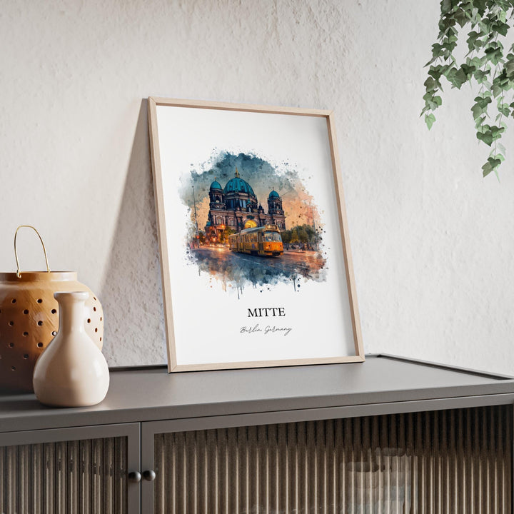 Mitte Berlin, Germany – Watercolor Art Print