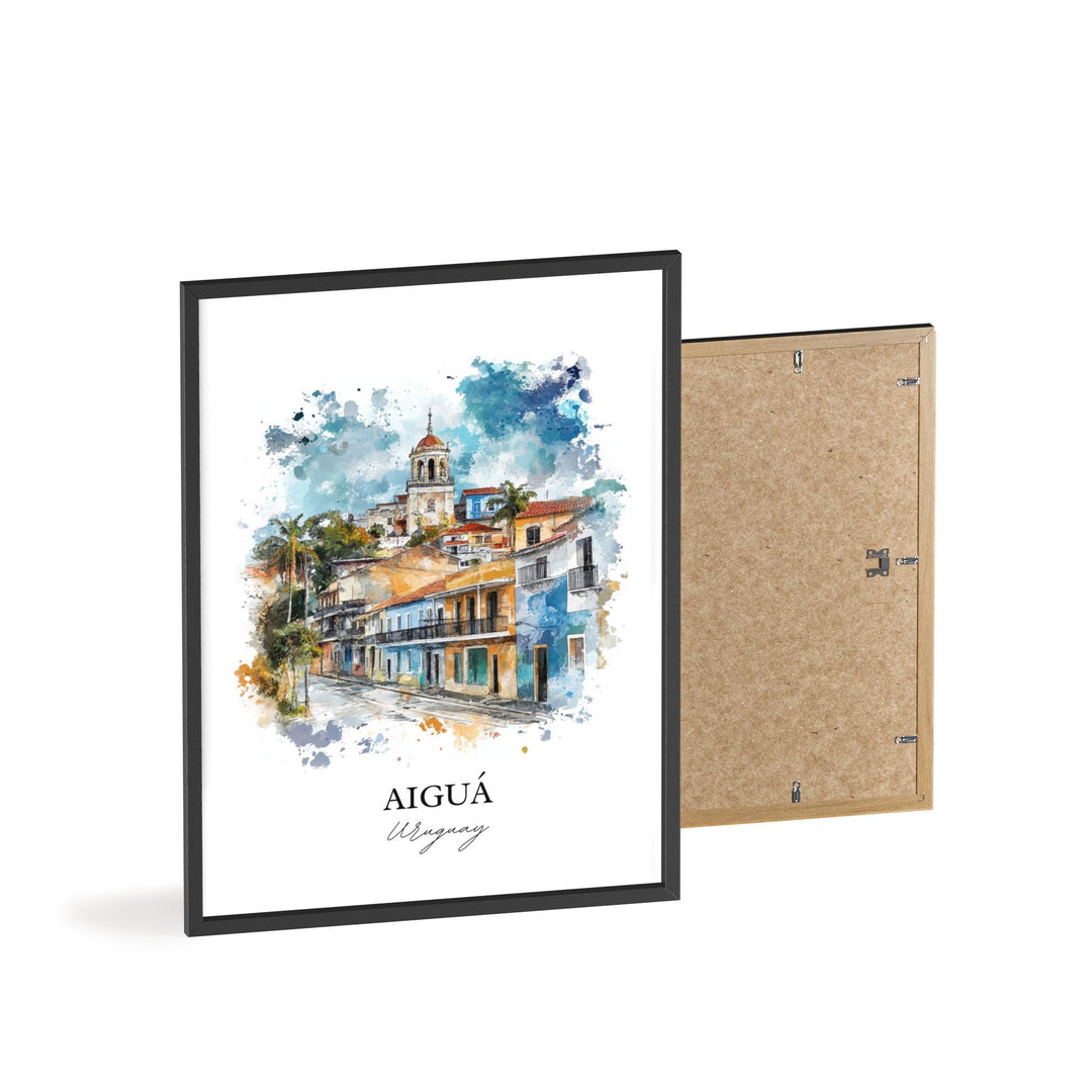 Aiguá Uruguay Wall Art, Maldonado Print, Uruguay Watercolor Art, Aiguá Uruguay Gift, Travel Print, Travel Poster, Housewarming Gift