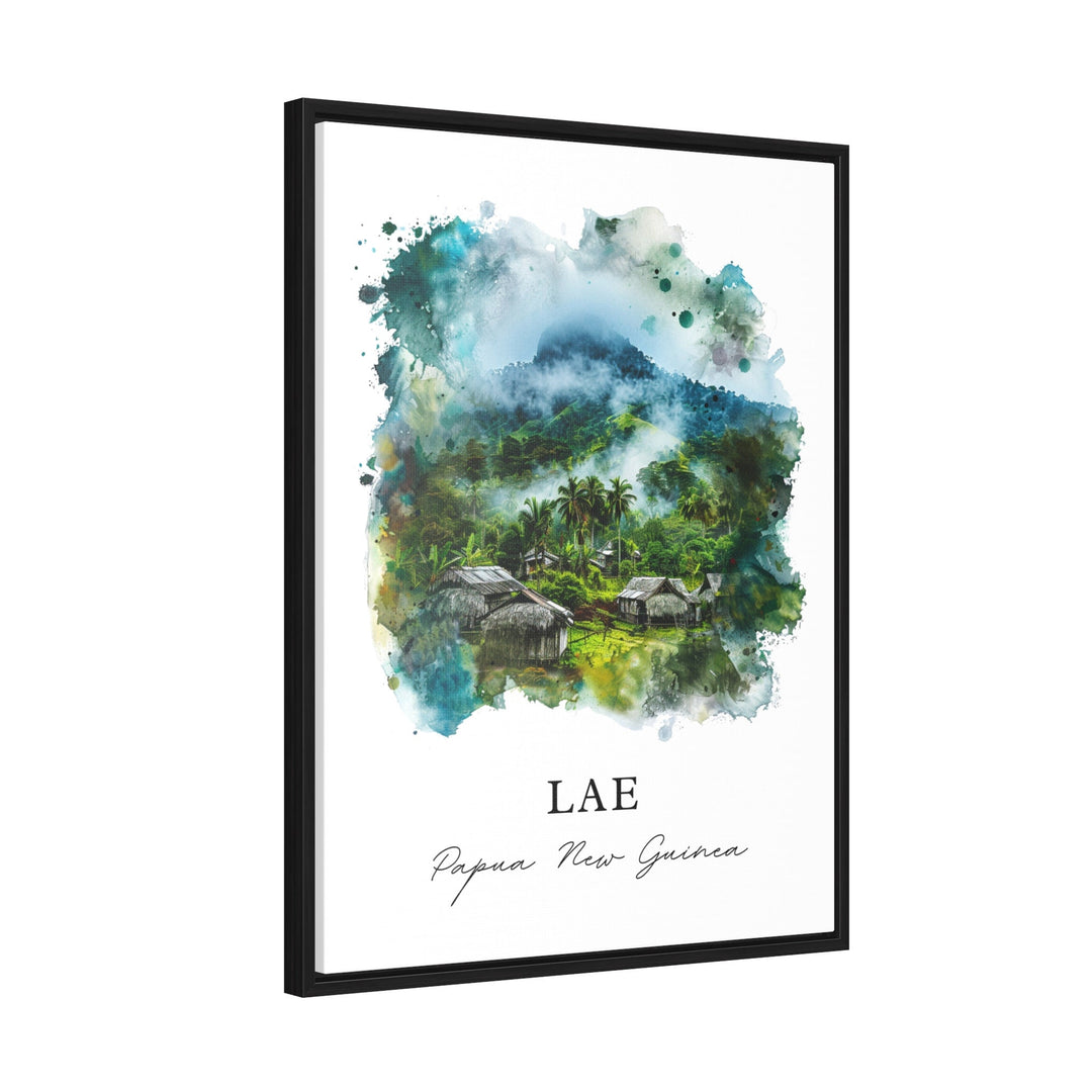 Lae Papua New Guinea Wall Art, Lae Print, Lae Watercolor, Lae Morobe Gift,