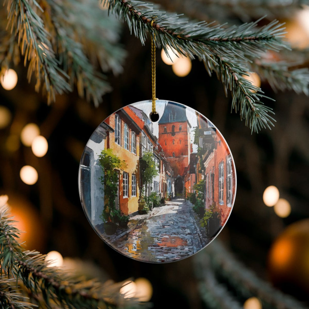 Aarhus Denmark Ornament: Unique Aarhus Souvenir, Aarhus Denmark Xmas Decor, and Authentic Aarhus Gift