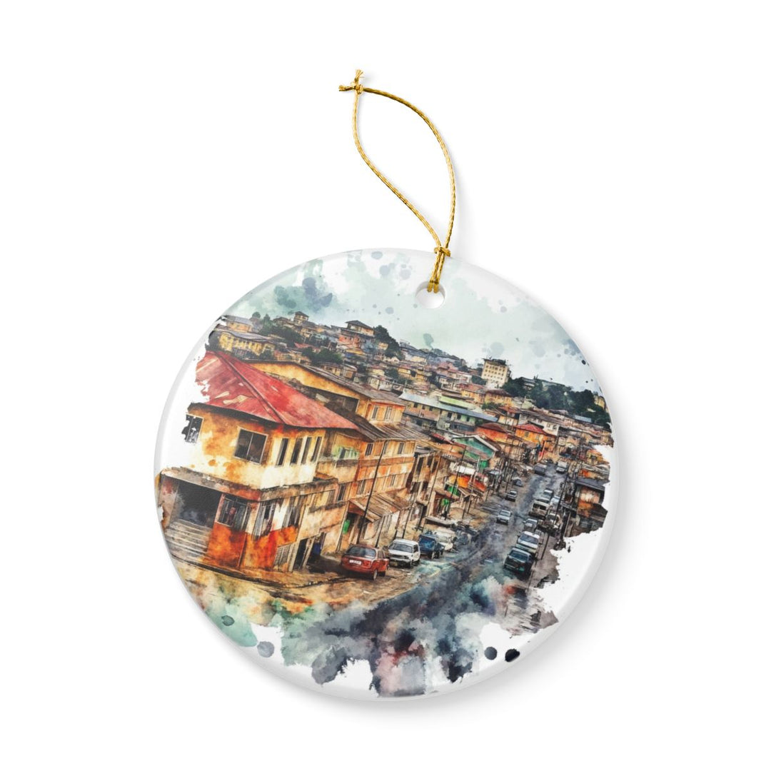 Aba Nigeria Ornament: Unique Aba Souvenir, Aba Nigeria Xmas Decor, and Authentic Aba Gift