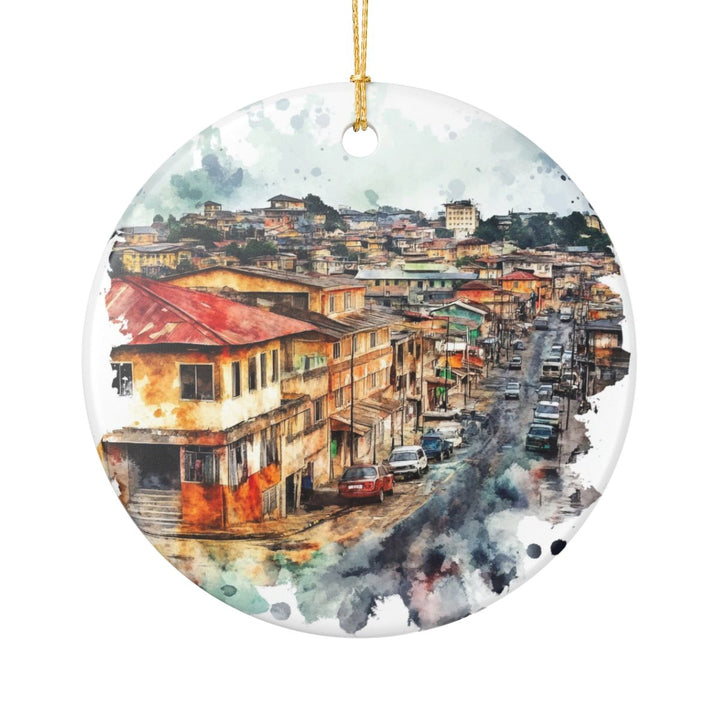 Aba Nigeria Ornament: Unique Aba Souvenir, Aba Nigeria Xmas Decor, and Authentic Aba Gift