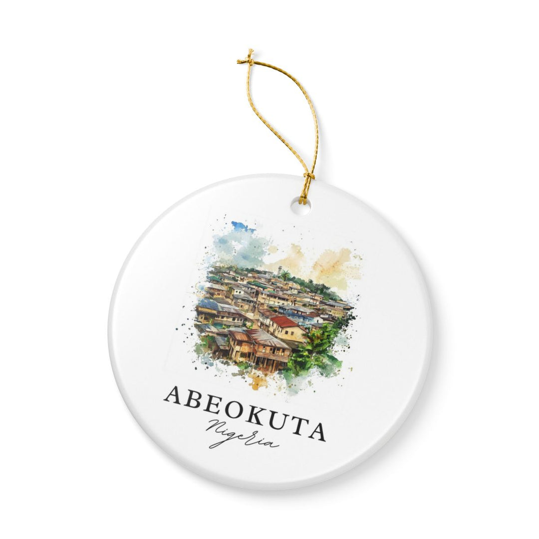 Abeokuta Nigeria Ornament: Unique Abeokuta Nigeria Souvenir, Abeokuta Nigeria Xmas Decor, and Authentic Abeokuta Nigeria Gift