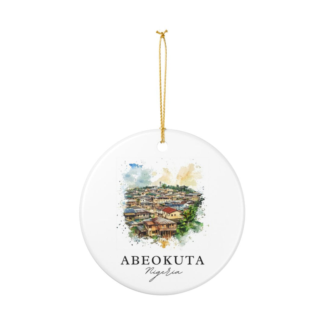 Abeokuta Nigeria Ornament: Unique Abeokuta Nigeria Souvenir, Abeokuta Nigeria Xmas Decor, and Authentic Abeokuta Nigeria Gift