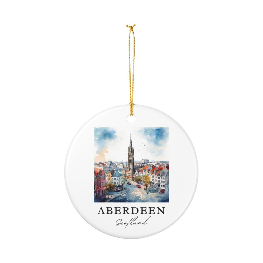 Aberdeen UK Ornament: Unique Aberdeen Souvenir, Aberdeen United Kingdom Xmas Decor, and Authentic Aberdeen Gift