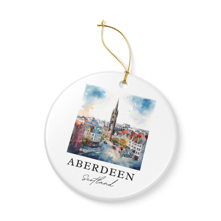 Aberdeen UK Ornament: Unique Aberdeen Souvenir, Aberdeen United Kingdom Xmas Decor, and Authentic Aberdeen Gift