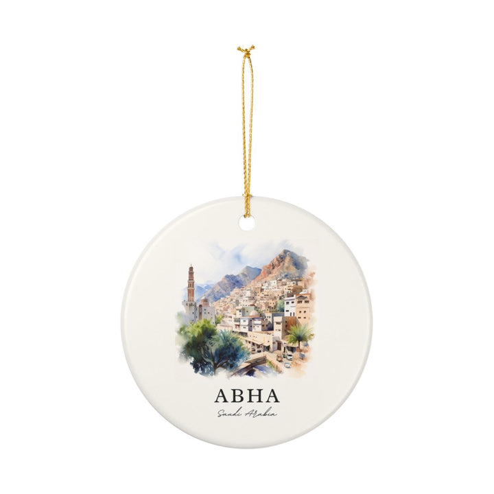 Abha Saudi Arabia Ornament: Unique Abha Souvenir, Abha Saudi Arabia Xmas Decor, and Authentic Abha Gift