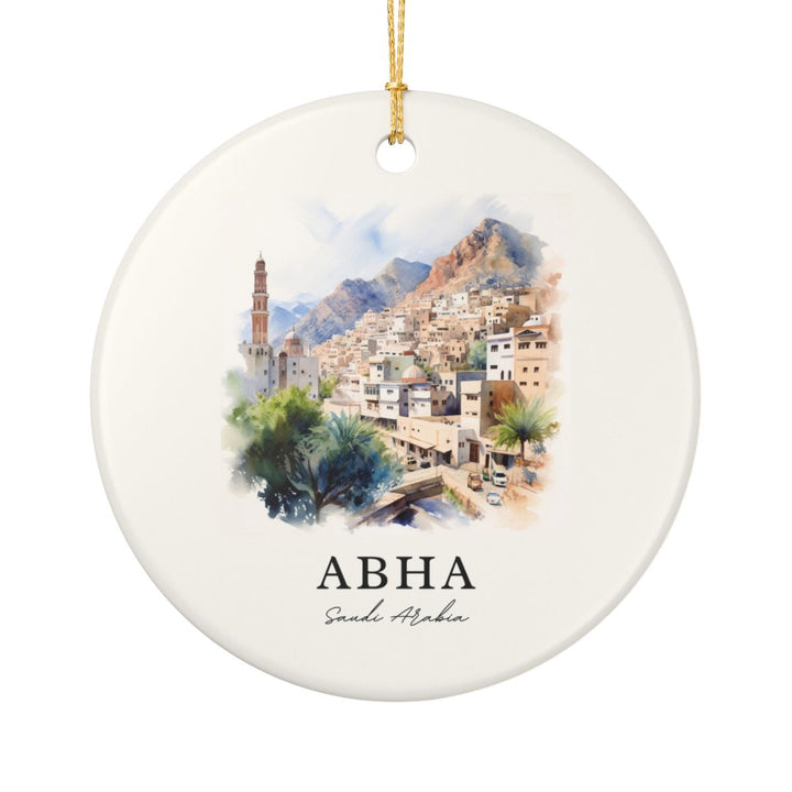 Abha Saudi Arabia Ornament: Unique Abha Souvenir, Abha Saudi Arabia Xmas Decor, and Authentic Abha Gift