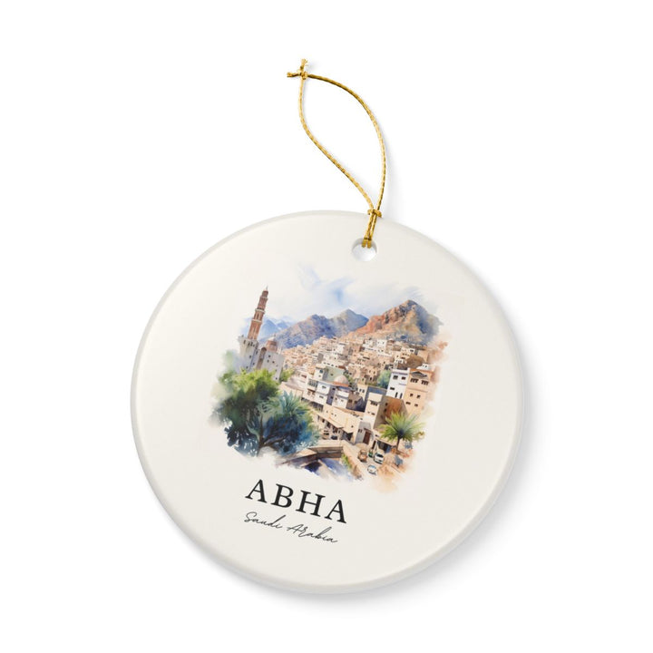 Abha Saudi Arabia Ornament: Unique Abha Souvenir, Abha Saudi Arabia Xmas Decor, and Authentic Abha Gift