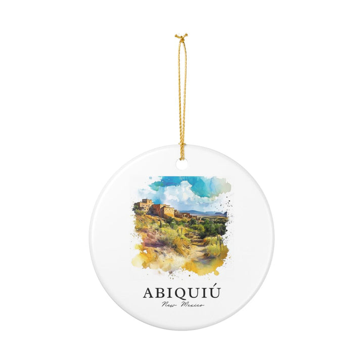 Abiquiú New Mexico USA Ornament: Unique Abiquiú Souvenir, Abiquiú New Mexico Xmas Decor, and Authentic Abiquiú Gift