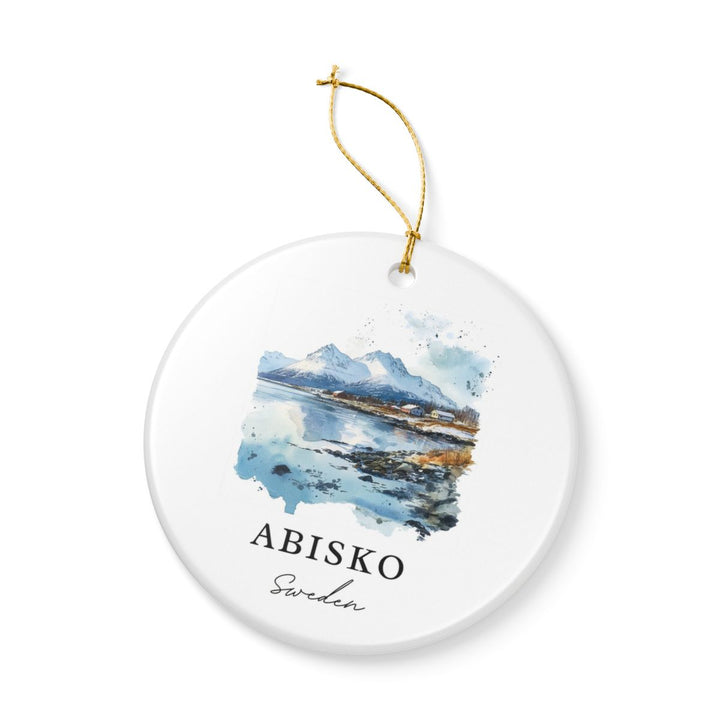 Abisko Sweden Ornament: Unique Abisko Souvenir, Abisko Sweden Xmas Decor, and Authentic Abisko Gift