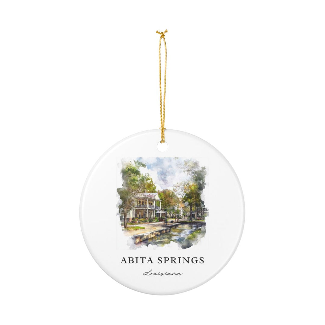 Abita Springs Ornament: Unique Abita Springs Souvenir, Abita Springs Xmas Decor, and Authentic Abita Springs Gift