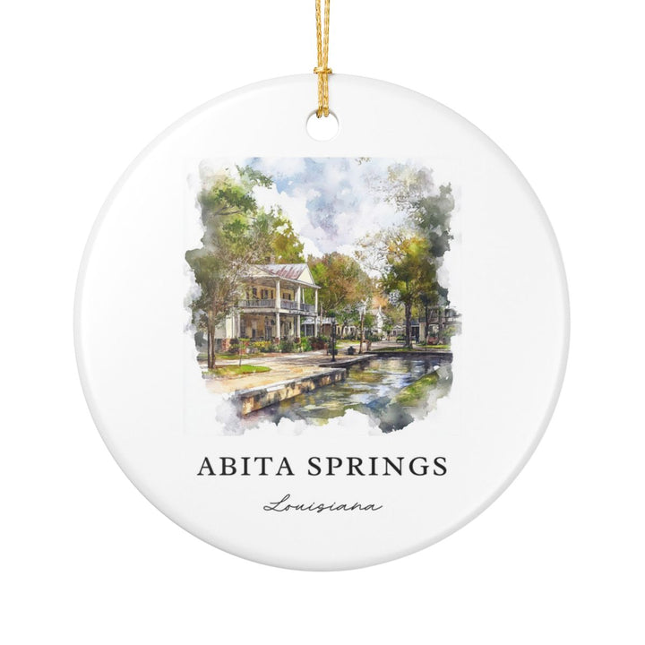 Abita Springs Ornament: Unique Abita Springs Souvenir, Abita Springs Xmas Decor, and Authentic Abita Springs Gift