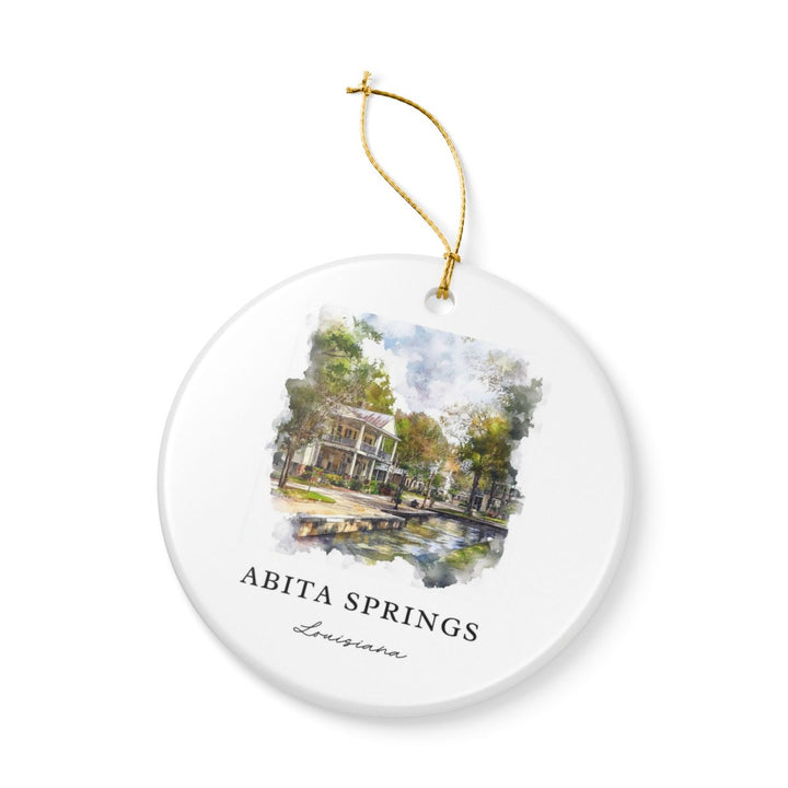 Abita Springs Ornament: Unique Abita Springs Souvenir, Abita Springs Xmas Decor, and Authentic Abita Springs Gift