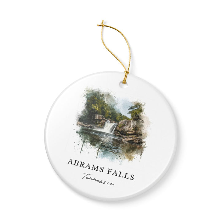 Abrams Falls Tennessee USA Ornament: Unique Abrams Falls Souvenir, Abrams Falls Tennessee Xmas Decor, and Authentic Abrams Falls Gift