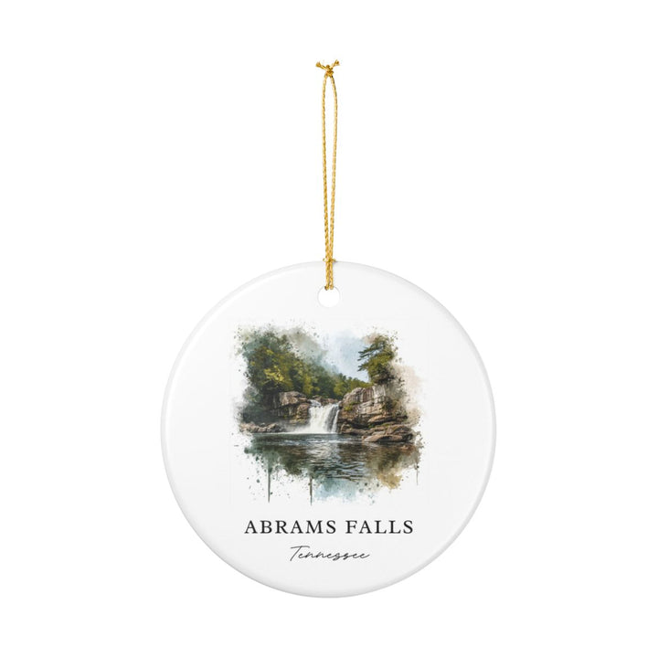 Abrams Falls Tennessee USA Ornament: Unique Abrams Falls Souvenir, Abrams Falls Tennessee Xmas Decor, and Authentic Abrams Falls Gift