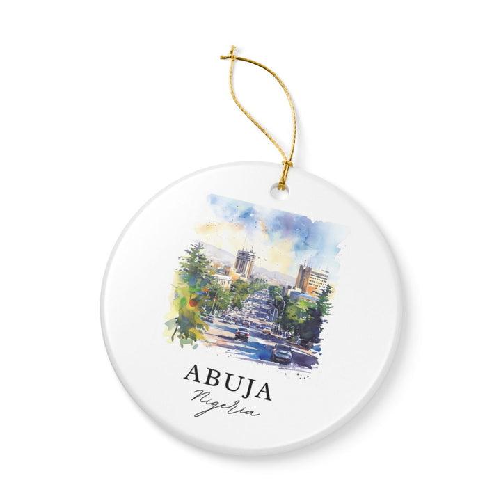 Abuja Ornament: Unique Abuja Souvenir, Abuja Xmas Decor, and Authentic Abuja Gift