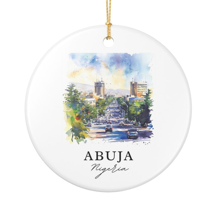 Abuja Ornament: Unique Abuja Souvenir, Abuja Xmas Decor, and Authentic Abuja Gift
